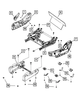 1UR29BD1AB MOPAR Passenger Inboard Shield