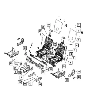 1YQ09DX9AB MOPAR Riser Shield Left