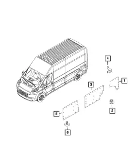 1ZR99LAHAA MOPAR Cargo Panel Left