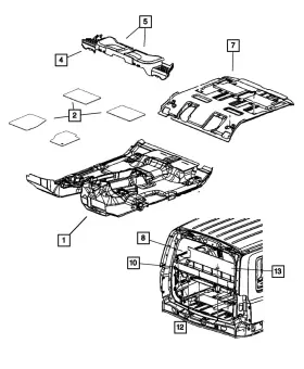 5KC49ZJ8AD MOPAR Module Cover Left Commander