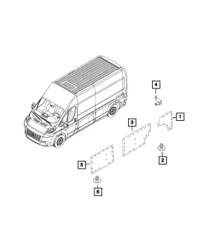 5PK22LAHAA MOPAR Cargo Panel Left