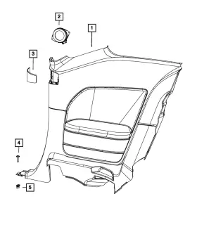 5RG66DX9AF MOPAR Quarter Panel Right Challenger