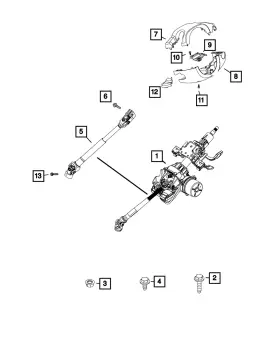 5VC53LXHAA MOPAR Steering Column Shroud Renegade