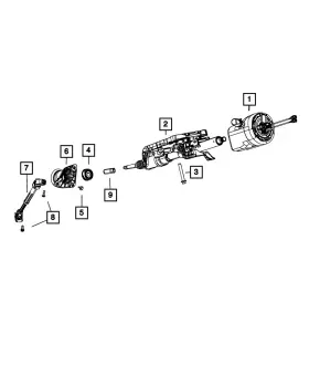 68086160AB MOPAR Steering Column Cover