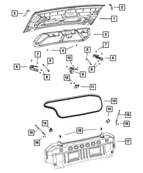 68175183AC MOPAR Panel Left Challenger