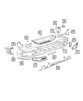 68231987AA MOPAR Panel Left