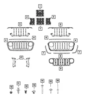 68295588AC MOPAR Hood Seal