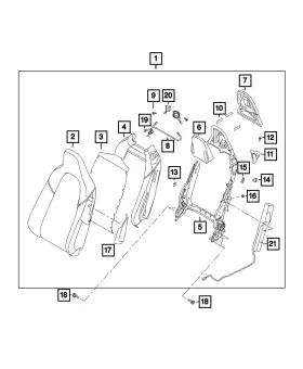 68355522AA MOPAR Seat Shield
