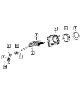 6DZ79TX7AB MOPAR Steering Column Shroud 1500