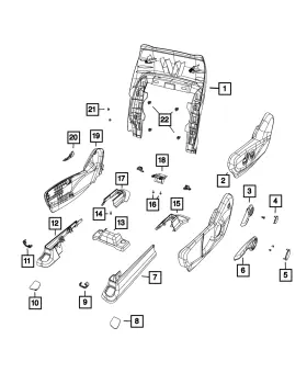 6UN01PD2AA MOPAR Seat Shield