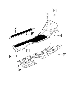 7BH52TX7AD MOPAR Body Sill Right