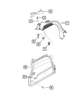 7DM51U1YAA MOPAR Quarter Panel Right