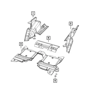 7EW80TX7AB MOPAR Wheelhouse Carpet