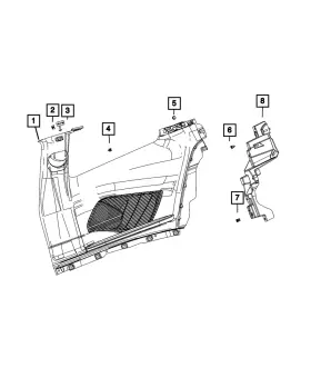 7KS44TX7AE MOPAR Quarter Panel Right