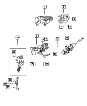 7LG40TX7AA MOPAR Steering Column Shroud