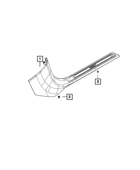 7YS851X7AA MOPAR Scuff Plate Left