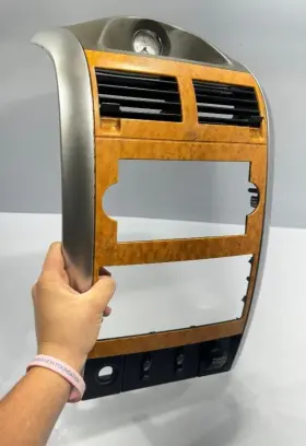 BM03TRMAA MOPAR Center Dash Woodgrain Radio Climate Bezel #2