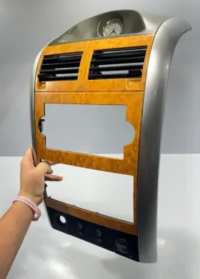 BM03TRMAA MOPAR Center Dash Woodgrain Radio Climate Bezel #3