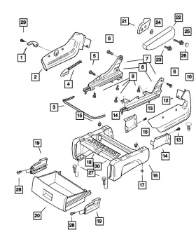 UD811D5AA MOPAR Seat Shield Left Outboard