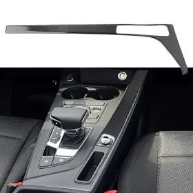 Motohij 550714717829 For Audi A4 B9 A5 S5 17-20 Carbon Fi Console Gear Shift Box Frame Trim Cover Lhd