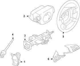 48470-6TA0A NISSAN Column Cover Pathfinder