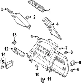 73919-6TA0A NISSAN Upper Quarter Pathfinder