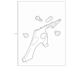 76901-1EA1A NISSAN Lower Quarter 370Z