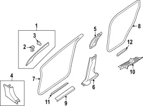 769B3-6TA0A NISSAN Scuff Plate Pathfinder