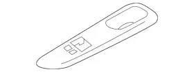 80960-5EF6A NISSAN Switch Bezel Versa