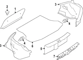 84940-5EF1A NISSAN Trunk Versa