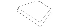 849B6-4CE0E NISSAN Passenger Right Rear Cargo Floor Cover