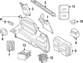 849K1-7KA0A NISSAN Seat Switch Escutcheon