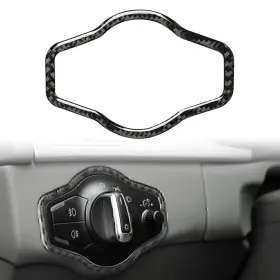 550722772995 OBOX Carbon Fiber Headlight Switch Sticker Cover