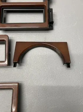 1628887 CADILLAC Fleetwood Cluster Bezel Woodgrain Dash #3