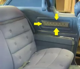 9622477 OLDSMOBILE Panel Left Rear Interior Toronado