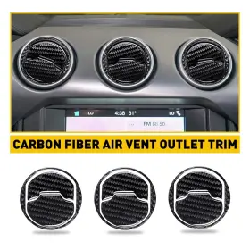 FZD-KLM-54619 OXILAM Carbon Fiber Decal Air Vent Outlet Trims