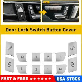 ZYKGG-BENZC-12 OXILAM Benz Door Lock Switch Cover Trims Gla