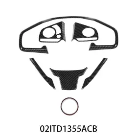 ULT2592245 PIT66 Carbon Fiber Interior Steering Wheel Cover