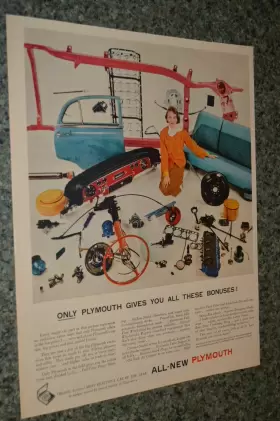 Plymouth Parts Original Large Advertisement Print Ad
