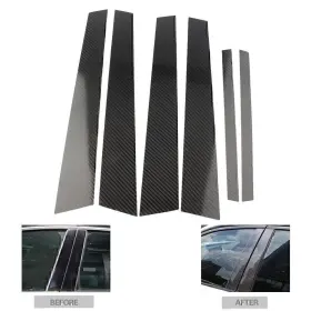 211200694849 BMW Pillar Posts Window Cover Carbon Fiber E46