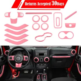 2025WU5557 SAVADI Set Pink Interior Jk Jku Kit Jeep Wrangler
