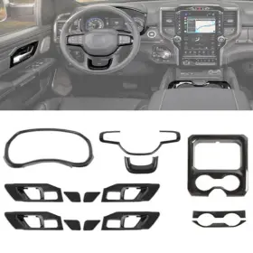2025WU4216 SAVADICAR Interior Cover Carbon Fiber Kit 1500 Ram