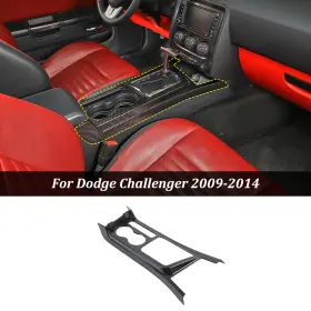 BAP2024OU2358 SAVADICAR Console Gear Panel Cover Carbon Dodge