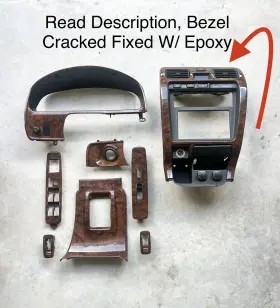 55405-35130 TOYOTA Woodgrain Set Radio Dash Bezel Cluster