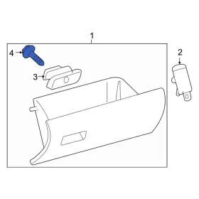 90167A0003 TOYOTA OE Glove Box Latch Screw Tacoma