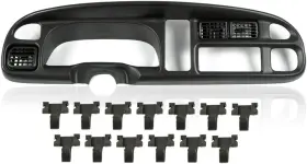 Transmotor2013 Trans20260613 Dash Board Bezel Cover Kit Double Din Fit For 1998-2002 Dodge Ram 1500 2500 3500