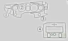 MGMGB72 TRIM WOOD Lhd Mgb Mgc Set Interior Carbon Dash Kit