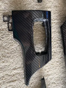 LG250 TRUFIBER Carbon Fiber Dual Gauge Dash Kit Mustang #3