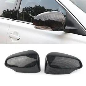 665897381016 TWOAGAIN Carbon Fiber Door Mirror Wing Cover