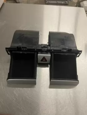 3C0858407 VOLKSWAGEN Center Dash Cubby Tray Hazard Switch #3